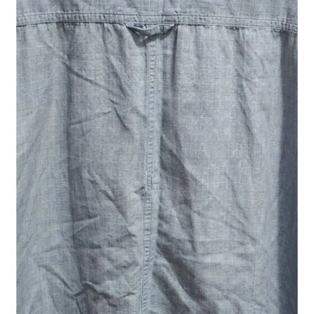 The North Face‎ A5 Series Blue Button Up Short Sleeve Pocket Shirt Size L Cotton